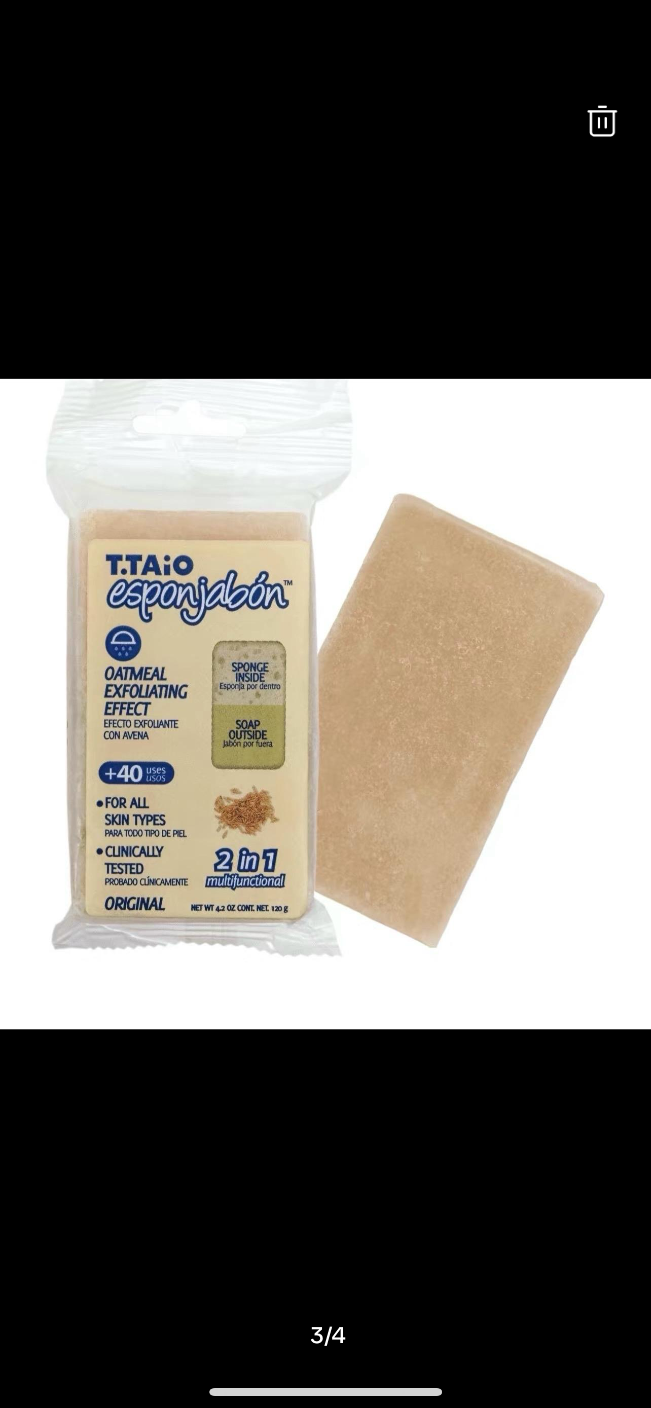 T.TAiO Esponjabon  Bar Soap Avena